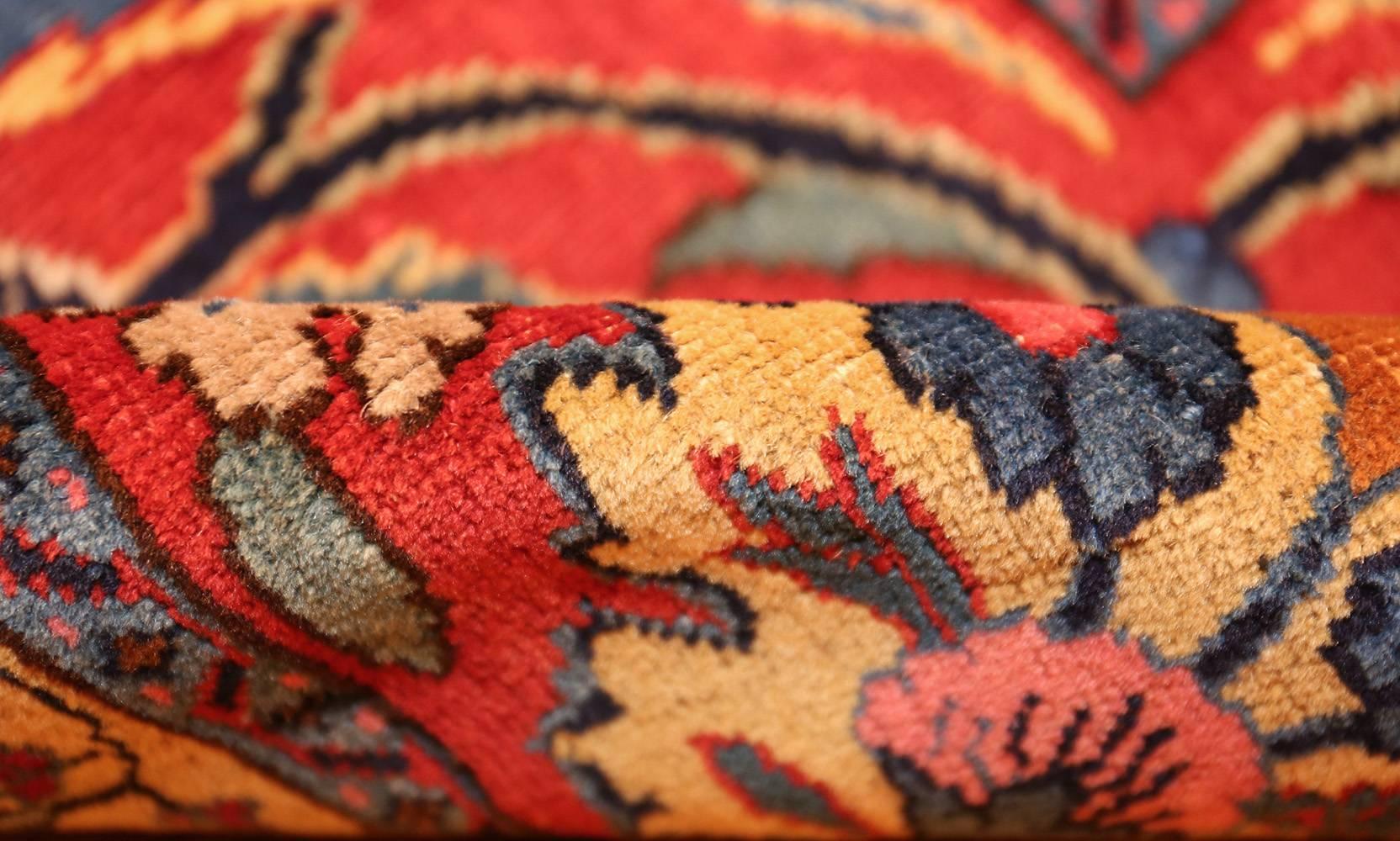 Wool Beautiful Antique Persian Tabriz Carpet. Size: 11 ft x 14 ft 3 in