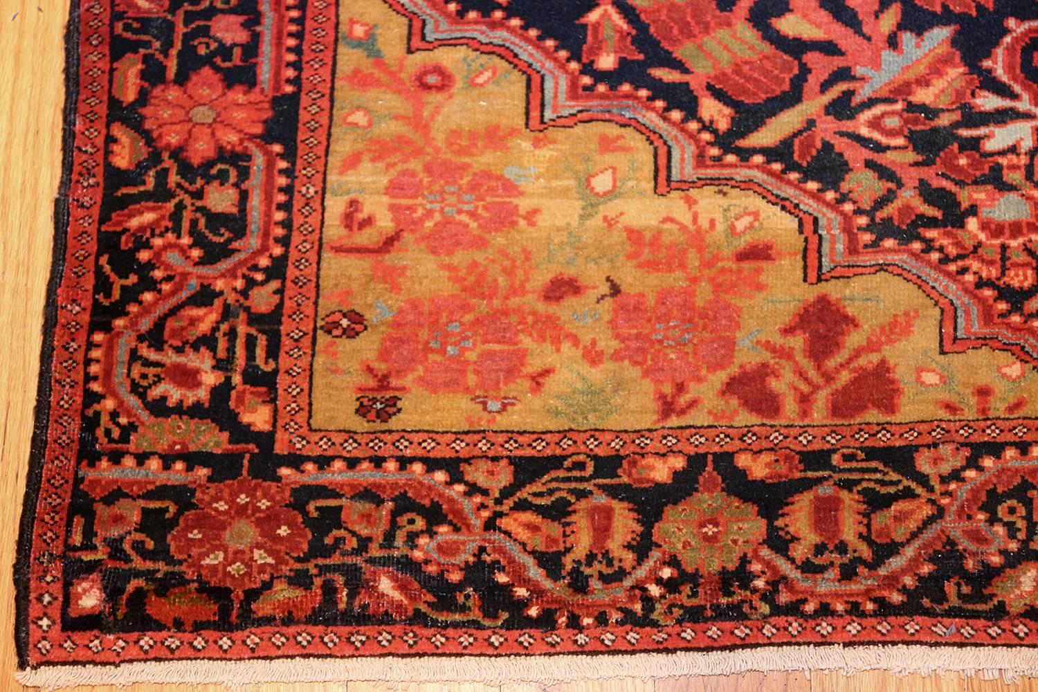 Wool Antique Persian Sarouk Farahan Carpet