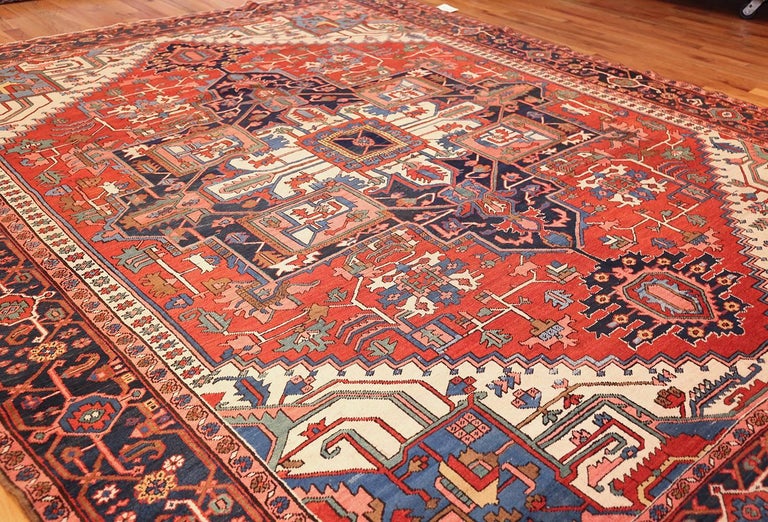 Antique Persian Heriz Rug For Sale at 1stdibs