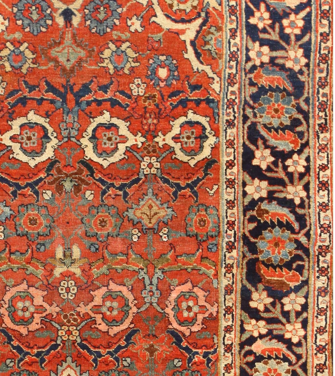 Antique Persian Bidjar Gallery Runner Rug In Excellent Condition In New York, NY