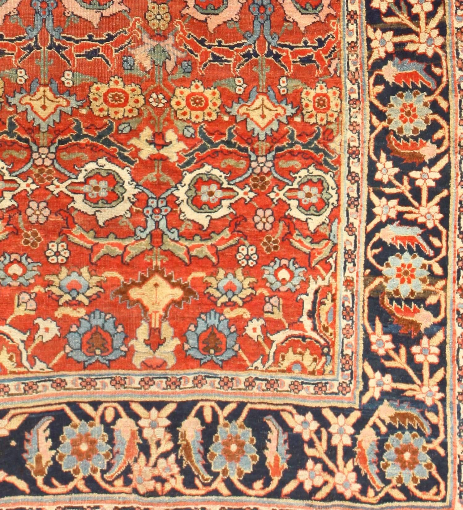 20th Century Antique Persian Bidjar Gallery Runner Rug