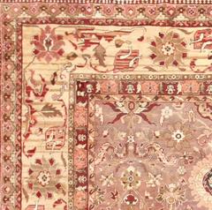 Large Square Antique Indian Agra Rug. Size: 13 ft 6 in x 13 ft 6 in