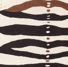 Vintage Scandinavian Tiger Rug by Artist Josef Frank