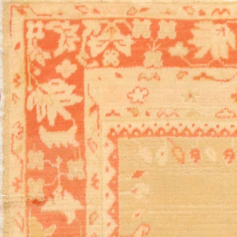 Antique Turkish Oushak rugs have been woven in Western Turkey since the beginning of the Ottoman period. Historians attributed to them many of the great masterpieces of early Turkish carpet weaving from the fifteenth to the seventeenth centuries.