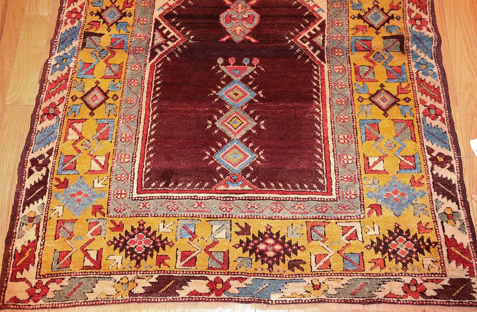 Tribal Antique Turkish Bergamo Rug