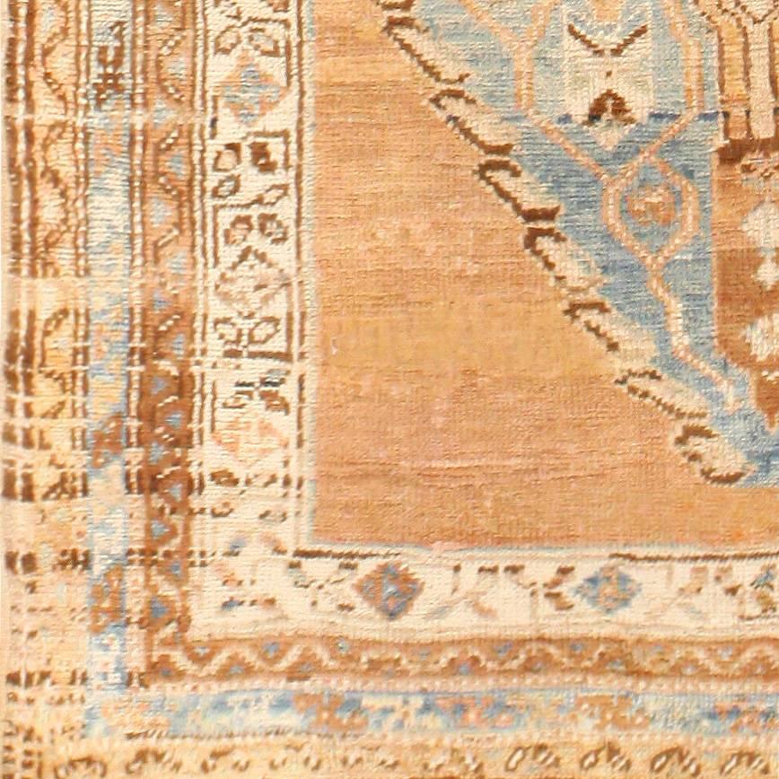 Hand-Knotted Tribal Antique Turkish Runner Rug