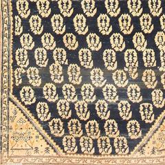Blue Medallion Antique Persian Malayer Runner Rug