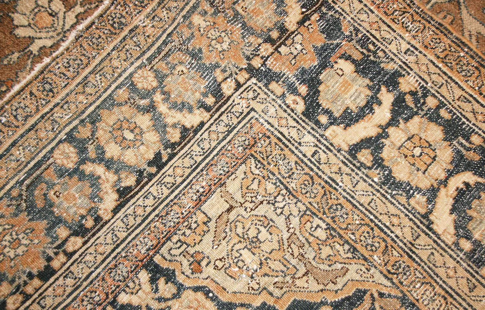 Hand-Knotted Antique Persian Bibikabad Rug