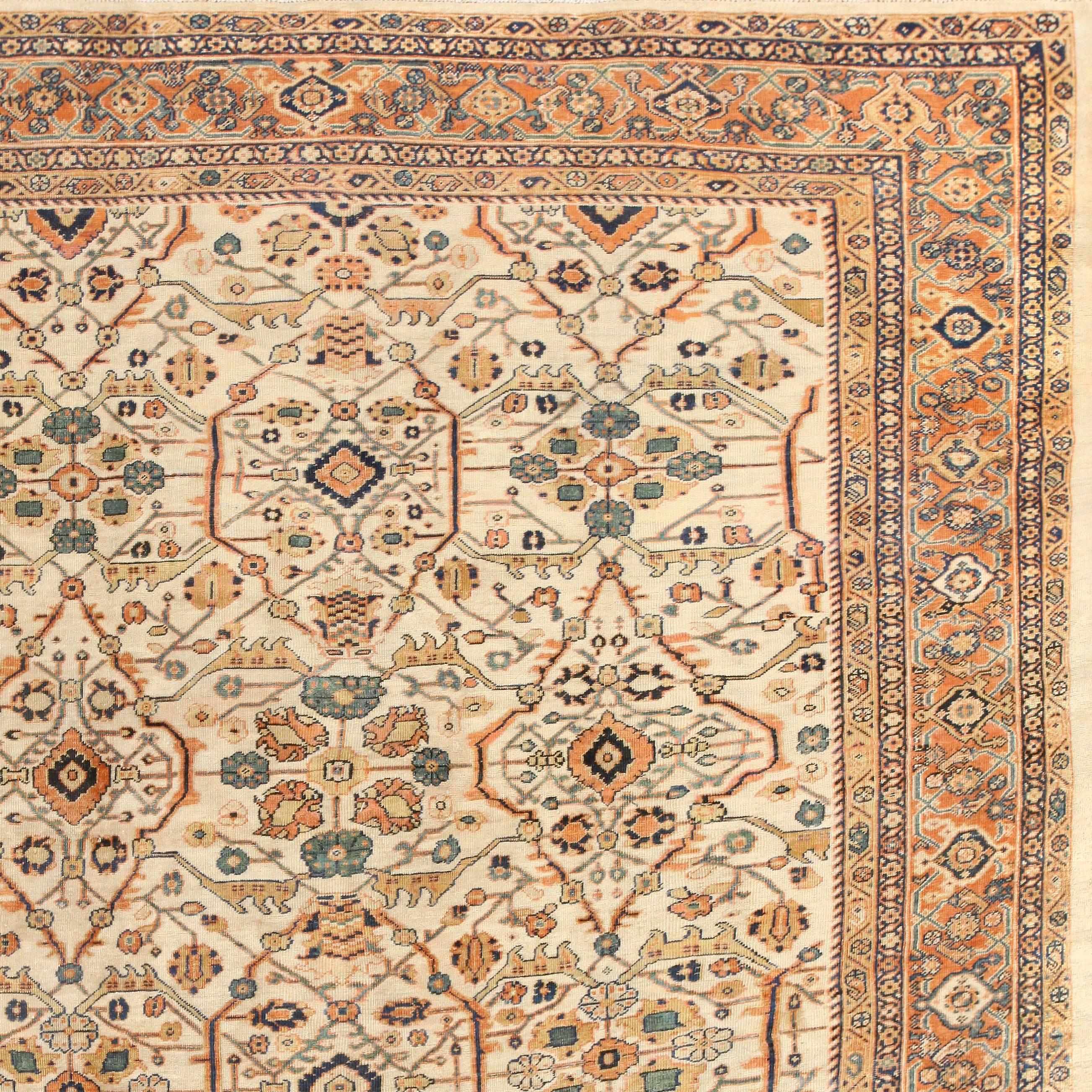 Early 20th Century Antique Persian Sultanabad Rug