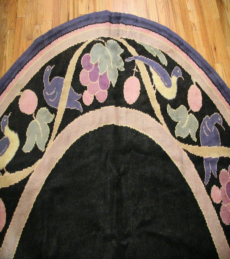 Wool Antique French Art Deco Rug