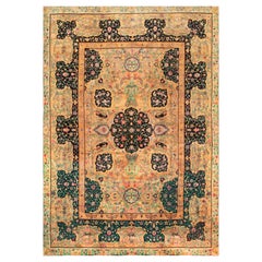 Nazmiyal Collection Antique European Floral Rug with Birds, Animals, and Dragons