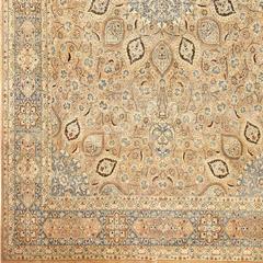 Large Decorative Ardabil Design Antique Persian Khorassan Rug. Size: 11' x 16'