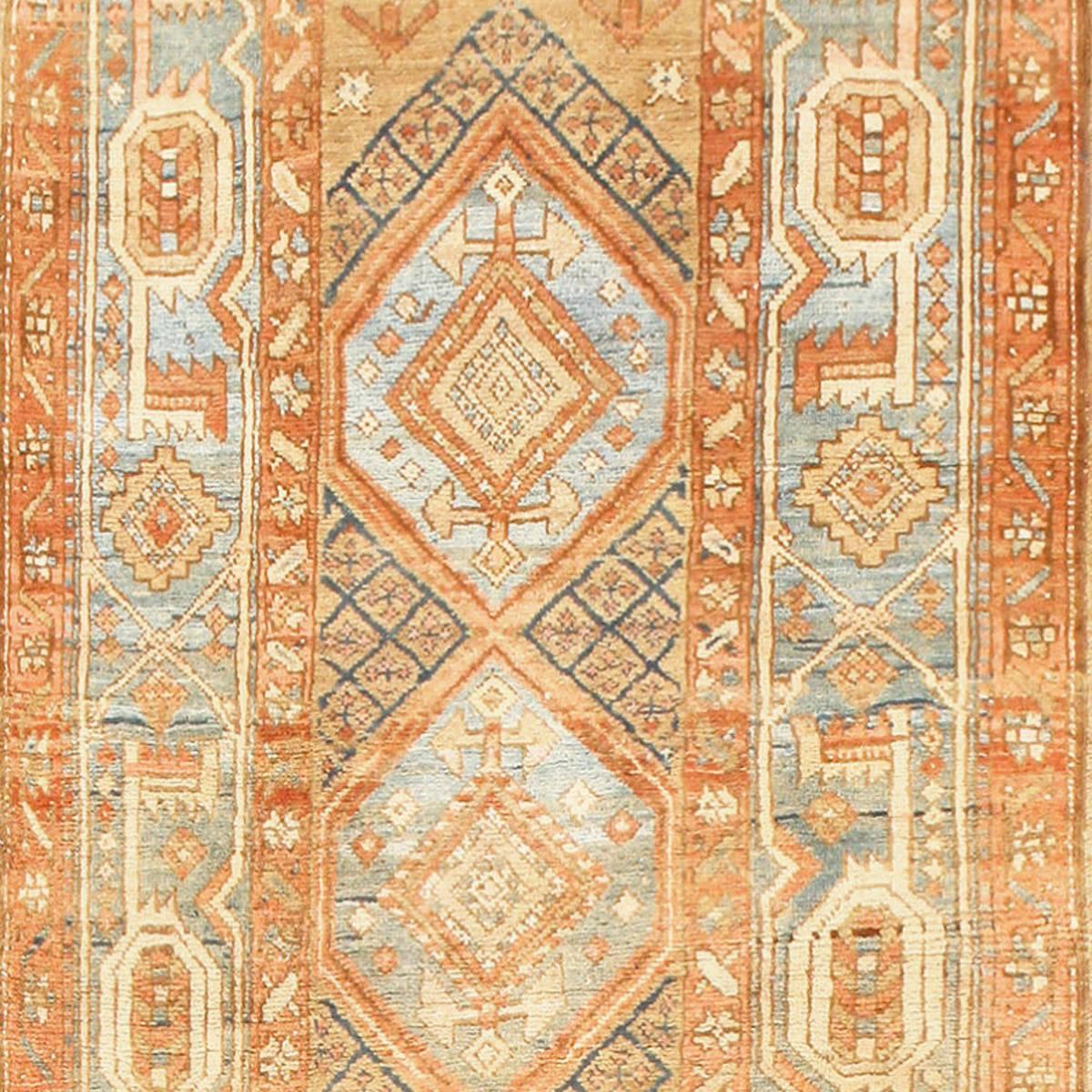 Hand-Knotted Antique Serapi Runner