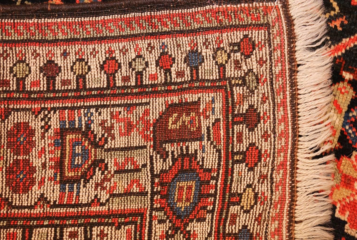 Wool Tribal Antique Qashqai Persian Rug