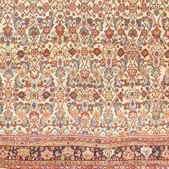 Camel Background Antique Persian Sultanabad Rug. Size: 10 ft 4 in x 12 ft 9 in
