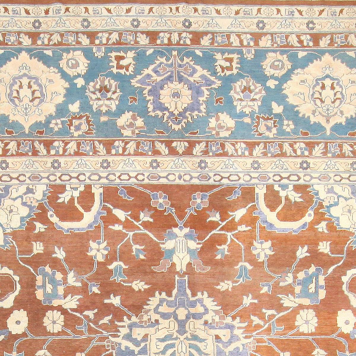 20th Century Antique Indian Agra Rug. Size: 20 ft 8 in x 26 ft 8 in For Sale