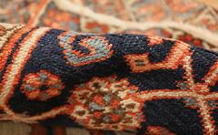 Large Rust Antique Persian Heriz Serapi Rug. Size: 11 ft x 18 ft 10 in