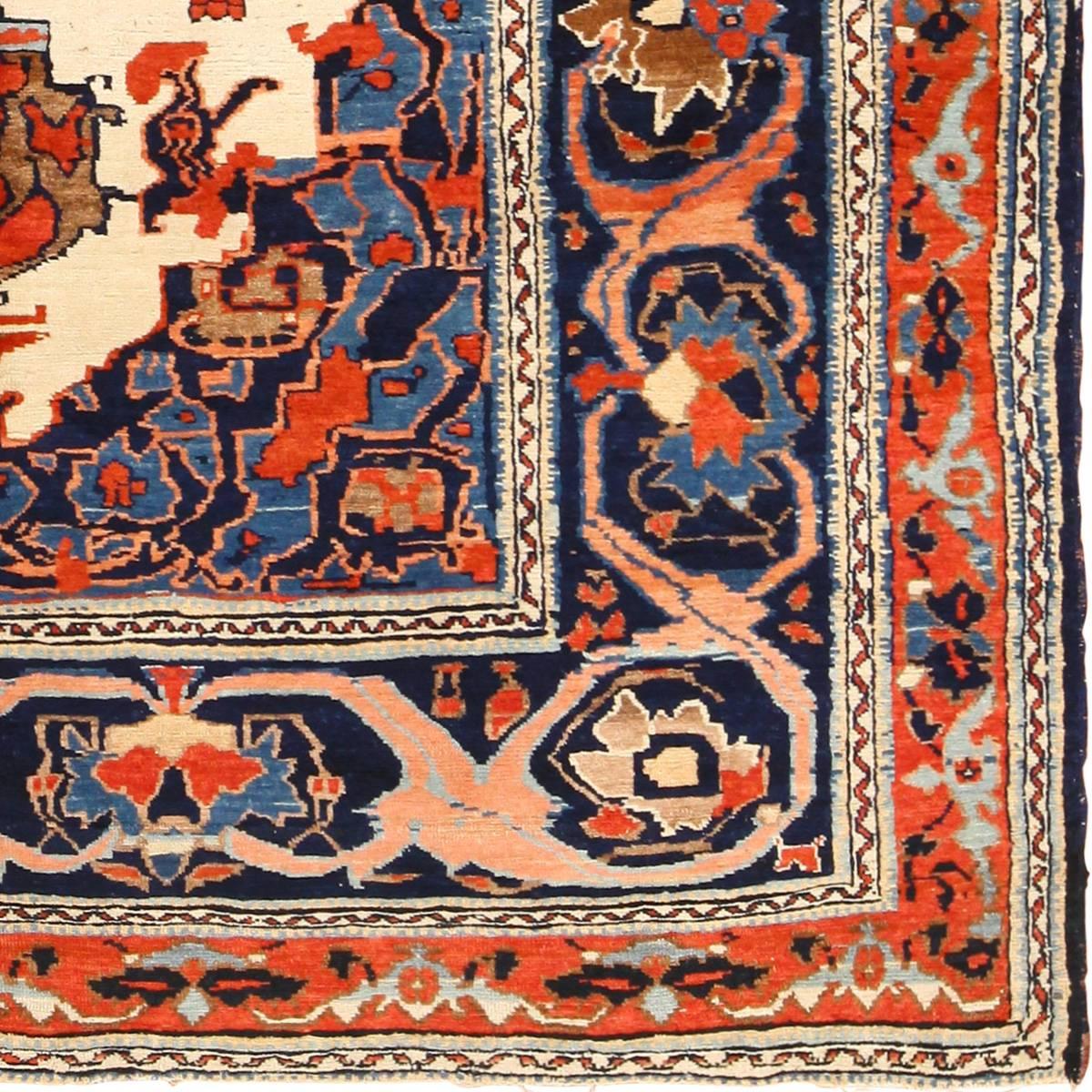 Persian Antique Tribal Bakshaish Rug
