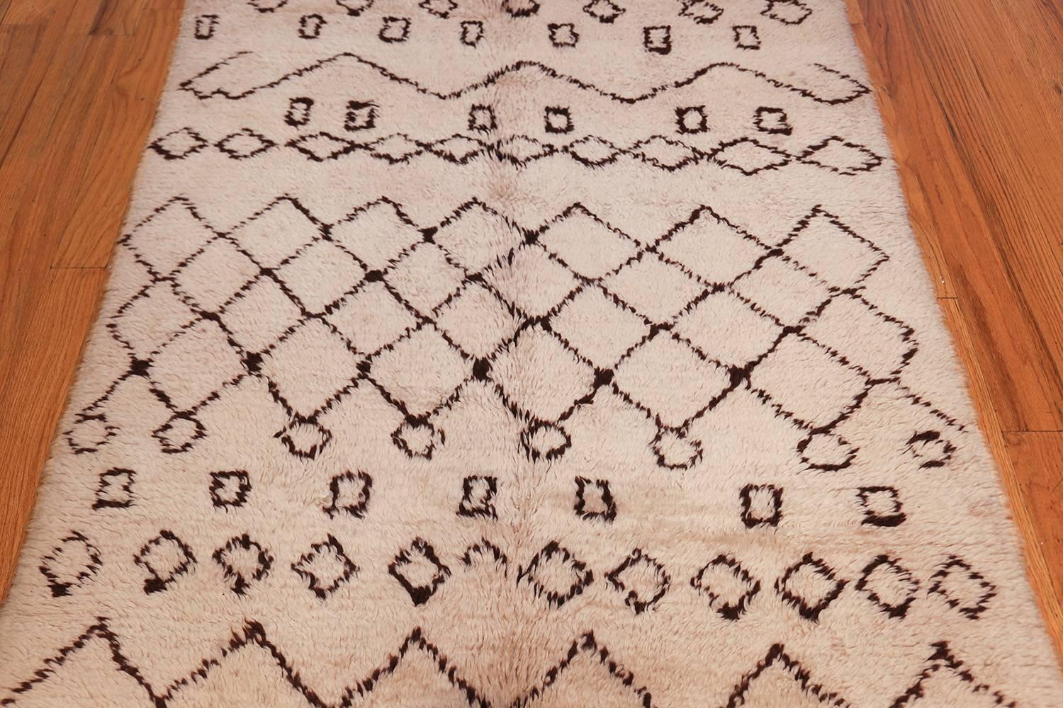 Hand-Woven Vintage Moroccan Rug