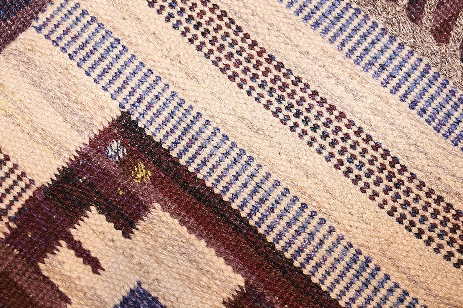 Vintage Swedish Kilim by Marianne Richter for Marta Maas In Excellent Condition In New York, NY