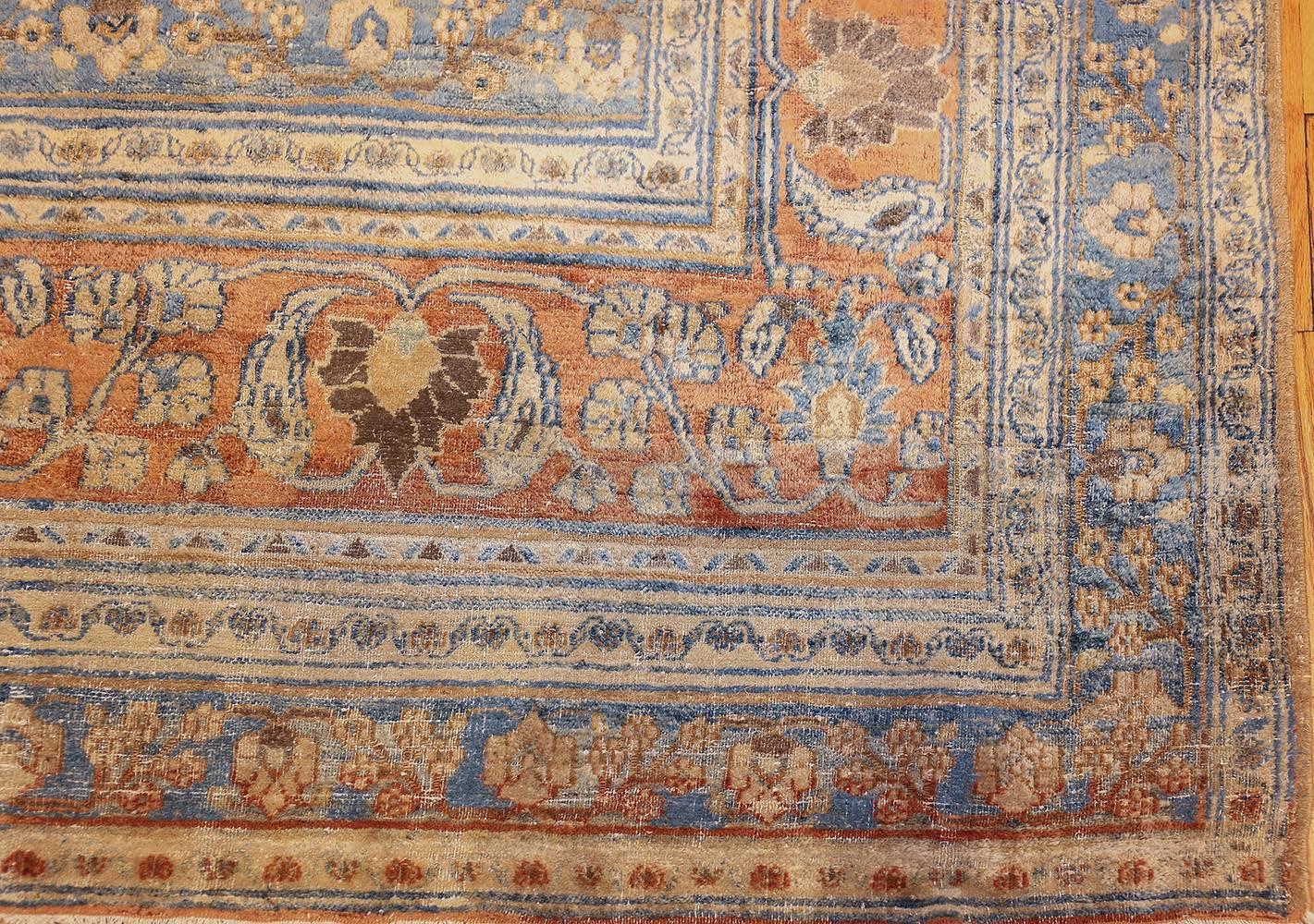20th Century Light Blue Antique Persian Khorassan Rug