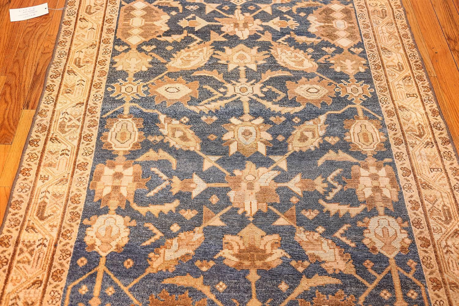 Beautiful Navy Antique Persian Malayer Rug. Size: 4 ft 2 in x 6 ft 7 in 1