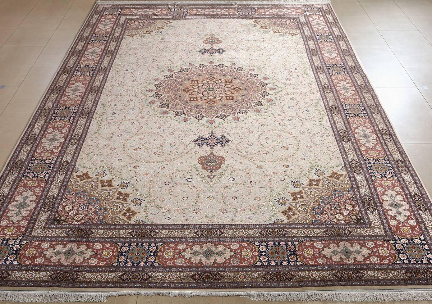 20th Century Fine Vintage Tabriz Persian Rug