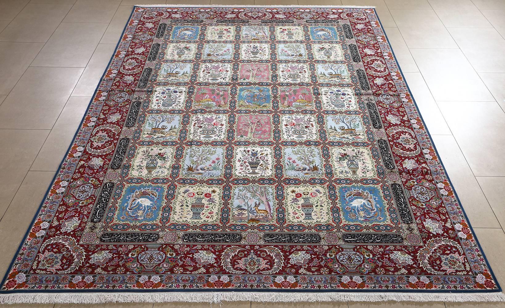 20th Century Nazmiyal Collection Vintage Tabriz Persian Rug. Size: 10 ft 7 in x 15 ft 11 in