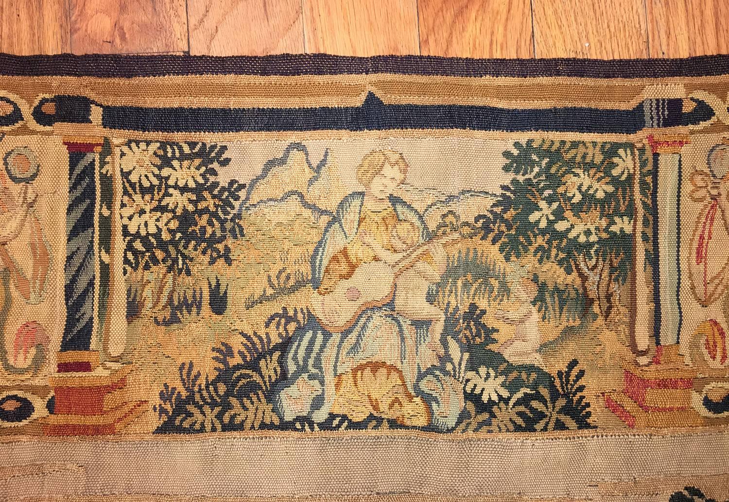 19th Century Antique Tapestry from Belgium