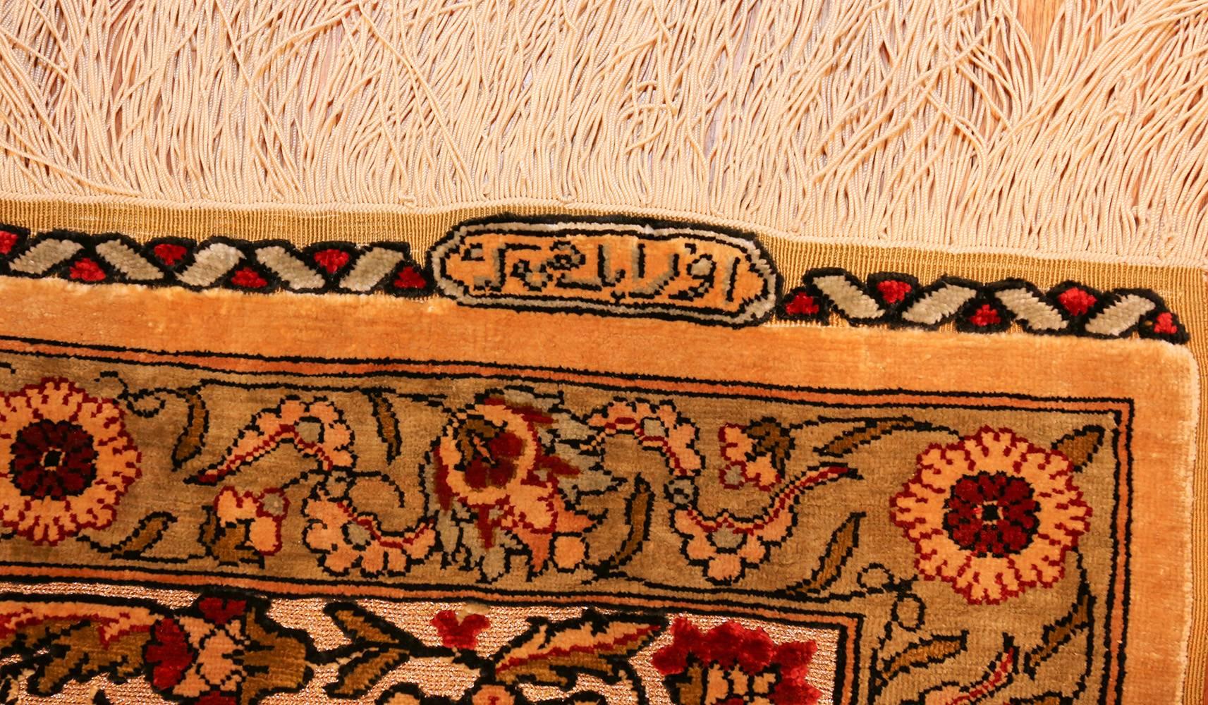 Other Vintage Silk Souf Hereke Turkish Rug