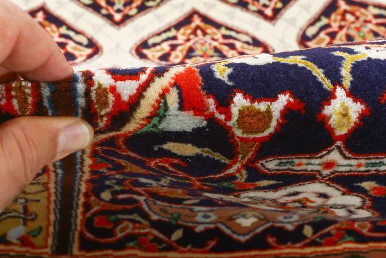 Square Vintage Tabriz Persian Rug. Size 9 ft 10 in x 9 ft 10 in (3 m x