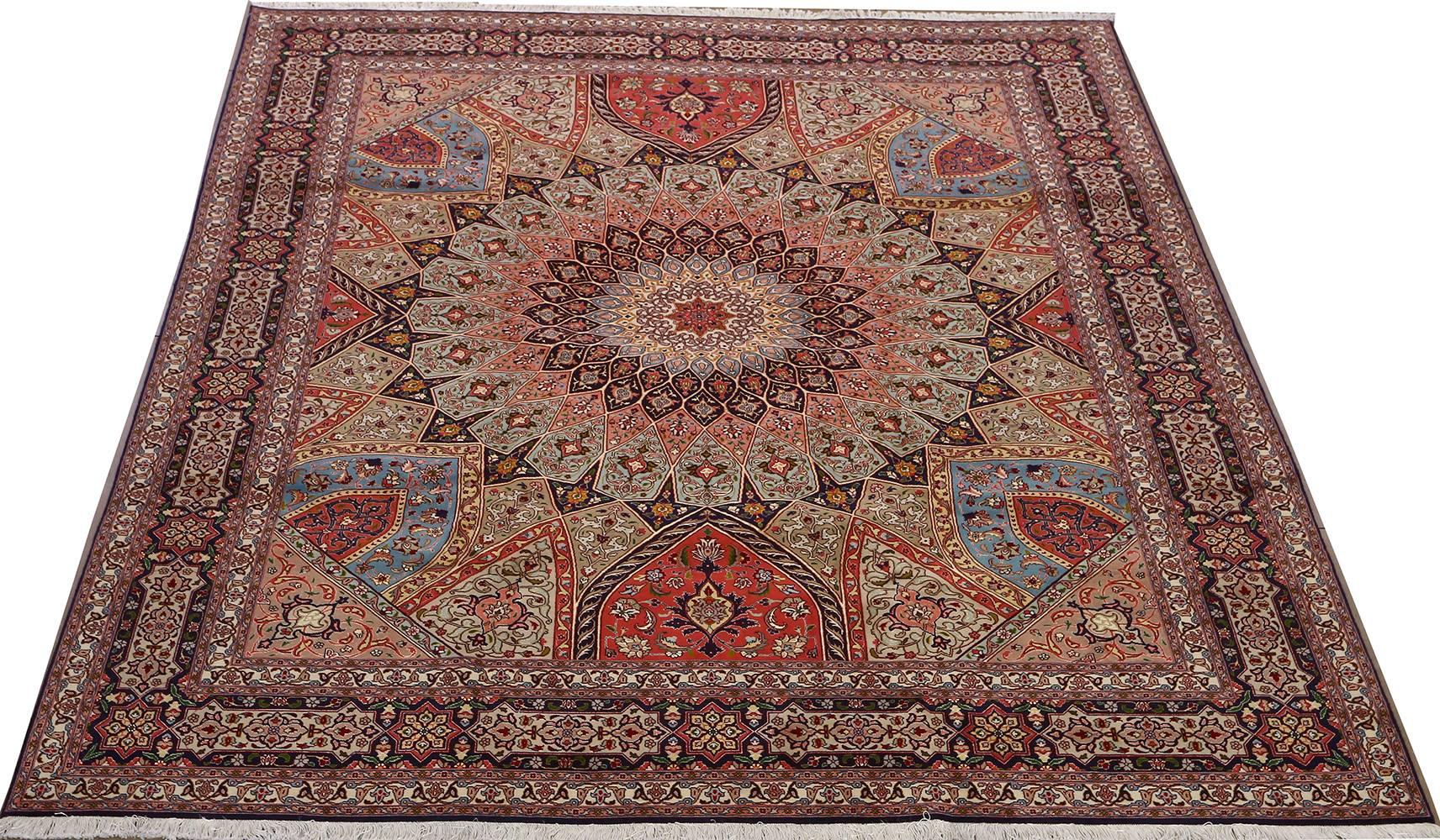 Vintage Tabriz Persian Rug 4