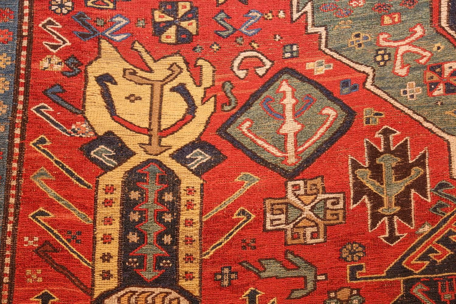 Sumak Antique Dragon Soumak Caucasian Rug
