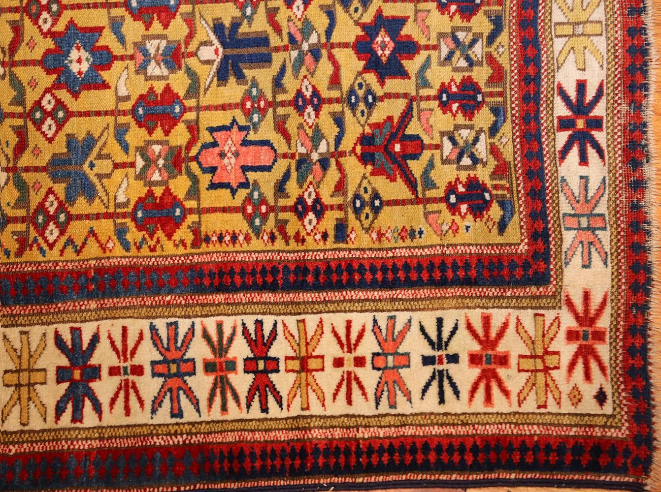 19th Century Antique Tribal Kuba Caucasian Rug Runner