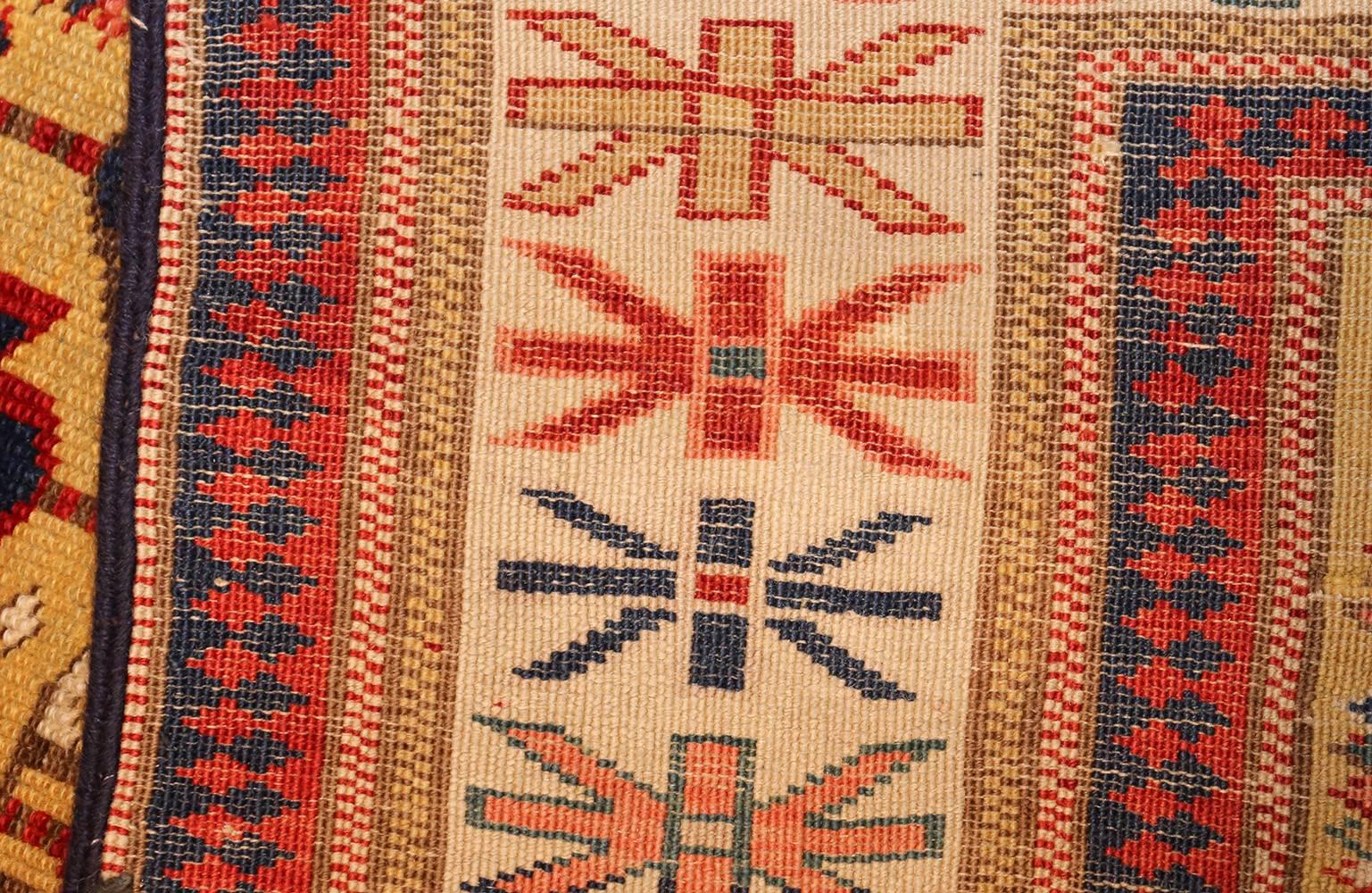 Antique Tribal Kuba Caucasian Rug Runner 1