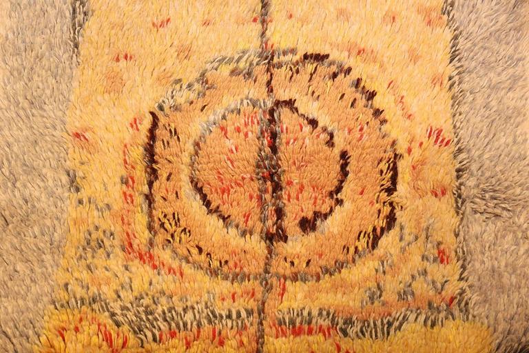 Leena Kaisa Designed Vintage Rya Scandinavian Rug at 1stDibs