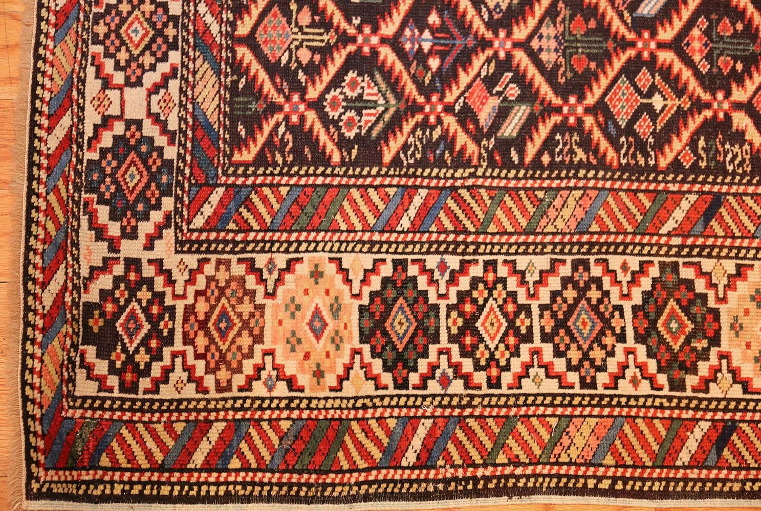 Antique Shirvan Caucasian Rug Runner In Excellent Condition In New York, NY