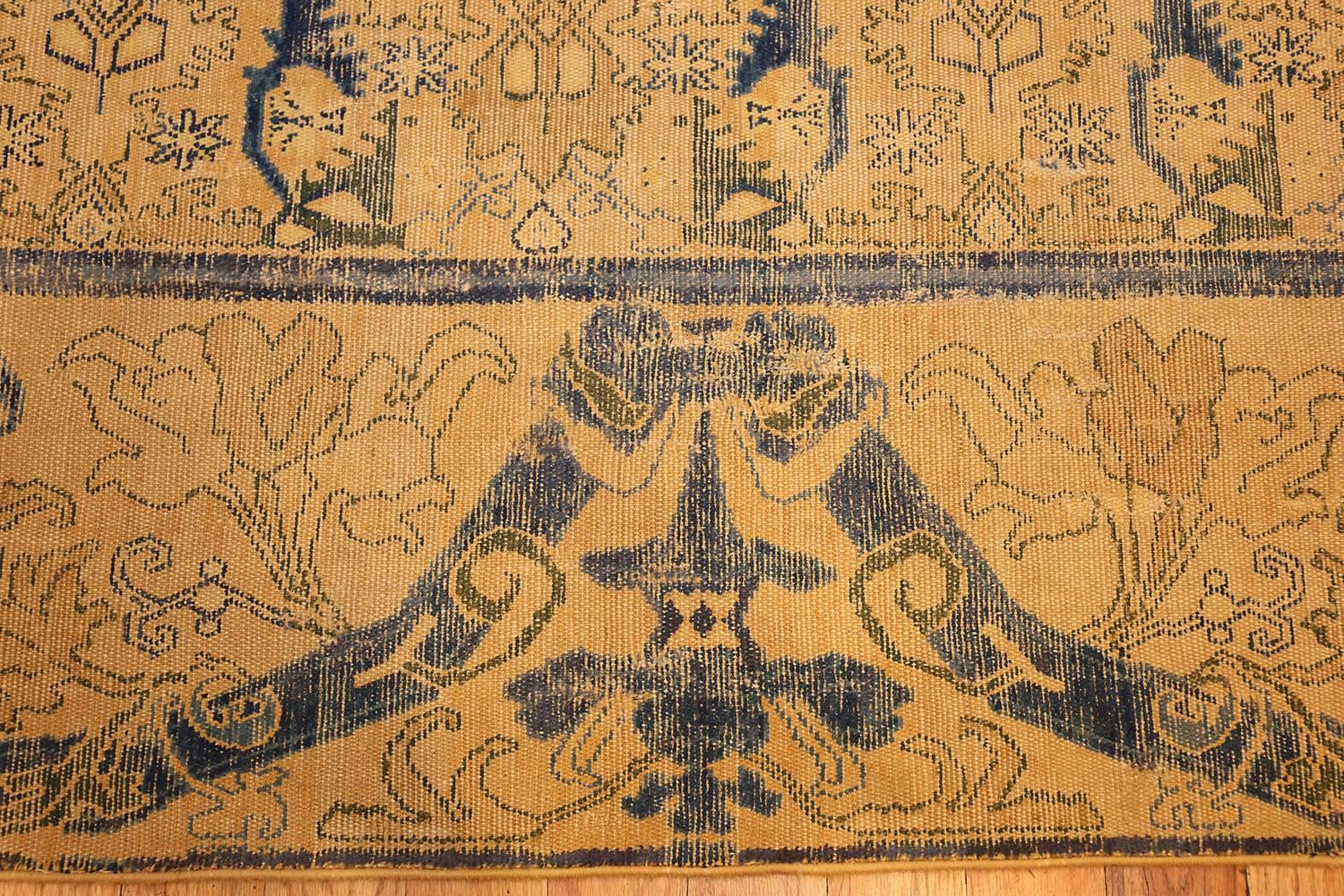 Hand-Knotted 17th Century Cuenca Spanish Rug