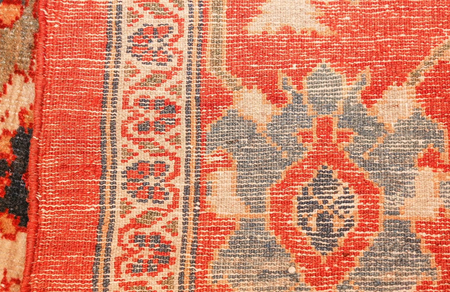 Large Blue Background Sultanabad Persian Rug at 1stDibs