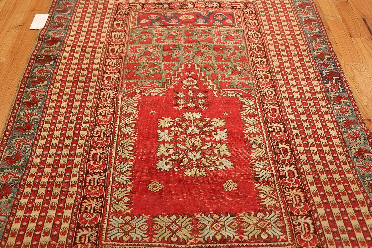 Small Size Antique Ghiordes Turkish Rug In Good Condition In New York, NY