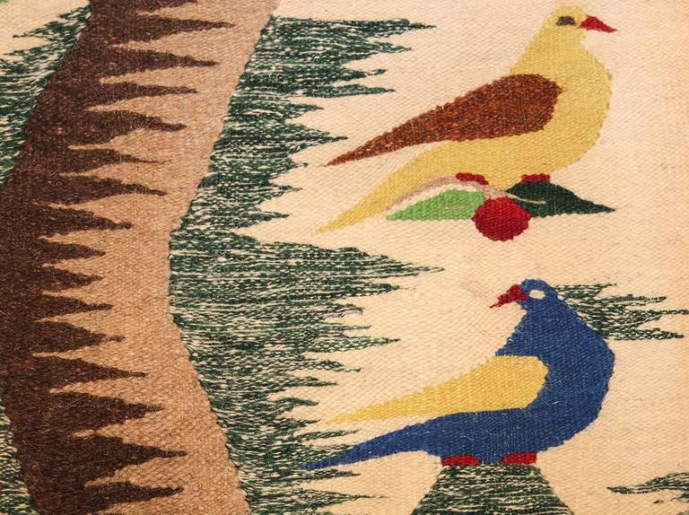 Scandinavian Textile Art Ideas Reference: Vintage Swedish Scandinavian Tapestry Textile Art At 1Stdibs