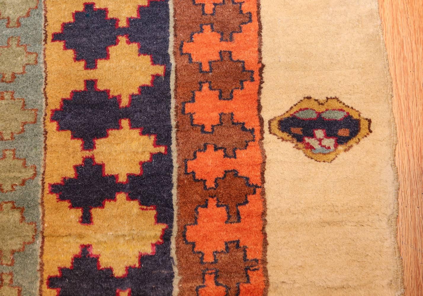 19th Century Antique Indian Agra Carpet