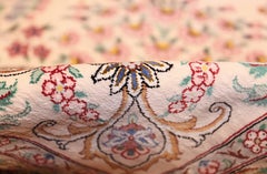 Fine Modern Room Size Persian Silk Qum Rug