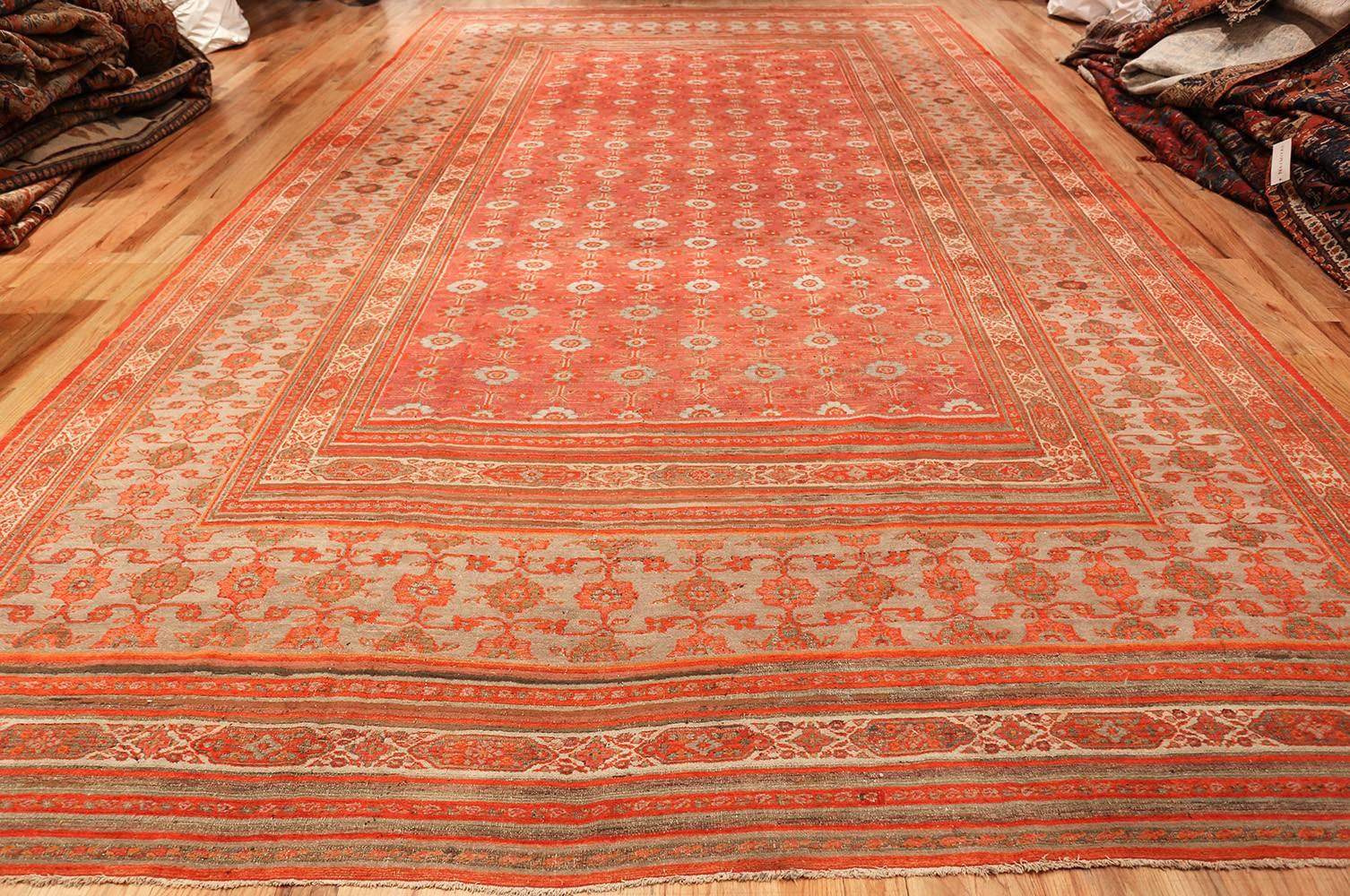 Wool Large Antique Khorassan Persian Rug