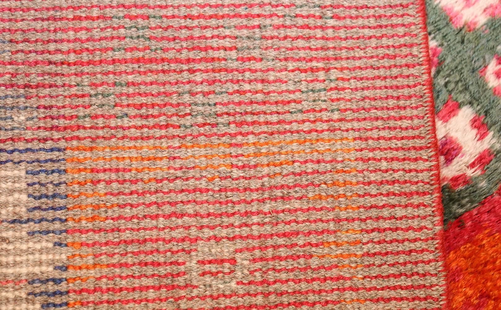 Wool Vintage Rya Rug by Marianne Richter for Marta Maas. Size: 4 ft 6 in x 5 ft 8 in