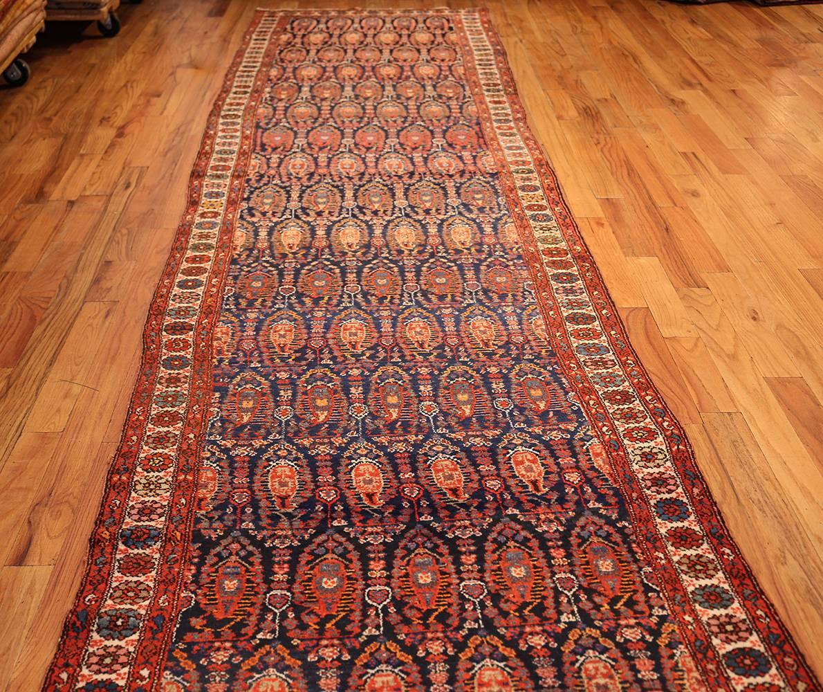 Antique Persian Malayer Hallway Runner Rug In Good Condition In New York, NY