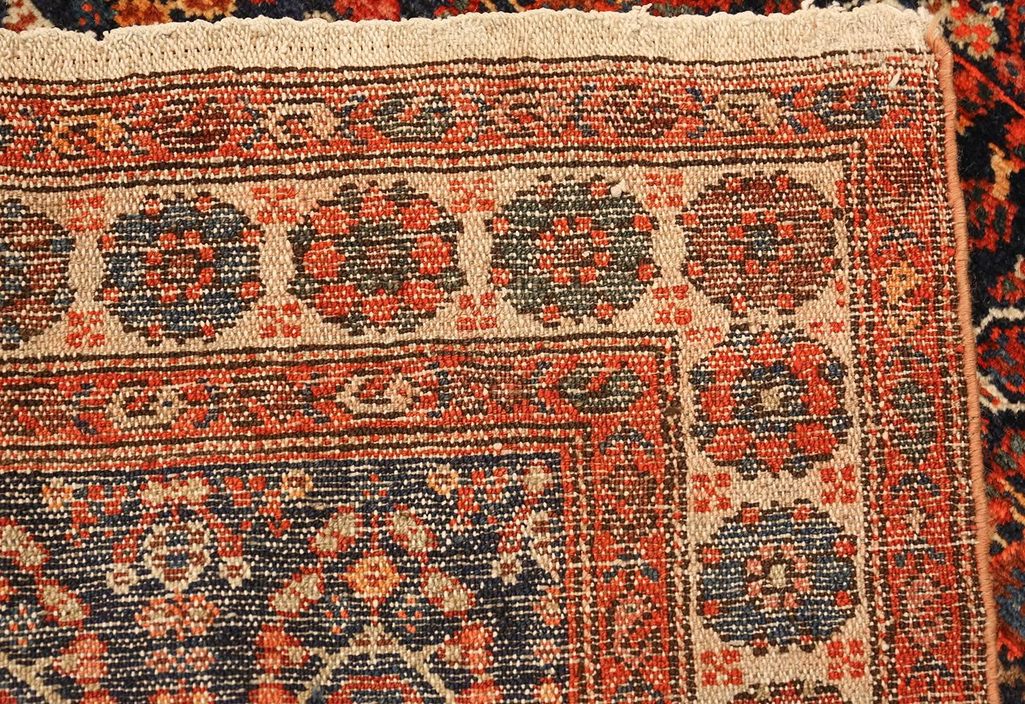 Wool Antique Persian Malayer Hallway Runner Rug