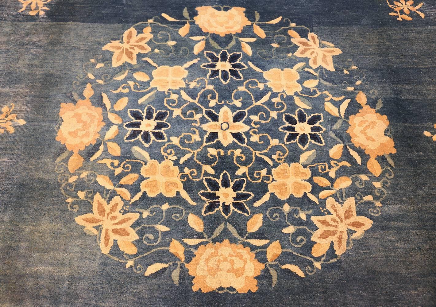 Antique Blue Chinese Rug 1