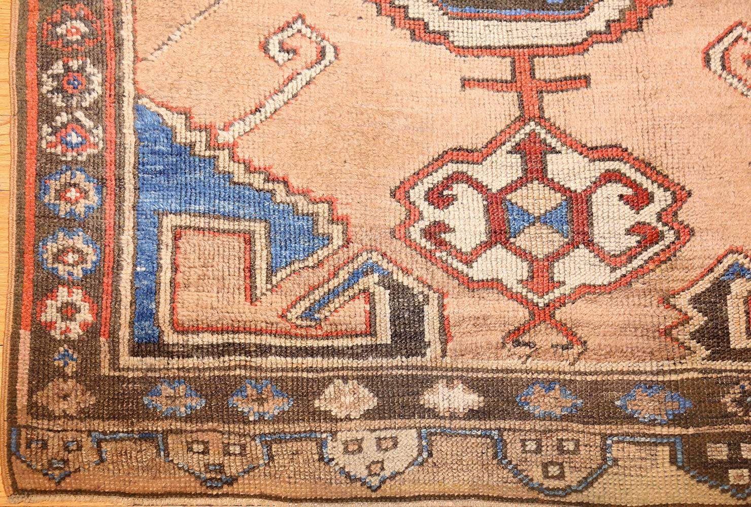 Wool Small Scatter Size Tribal Antique Turkish Karapinar Rug