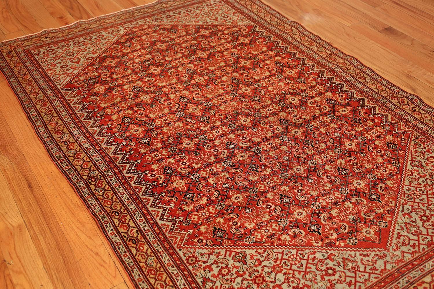 Tribal Fine Antique Persian Senneh Rug